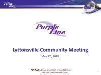 Preview of Lyttonsville Place Bridge Presentation
